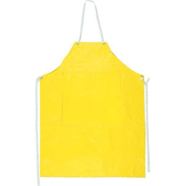 MCR Safety Protective Apron Neoprene Nylon Sewn Edge - Yellow