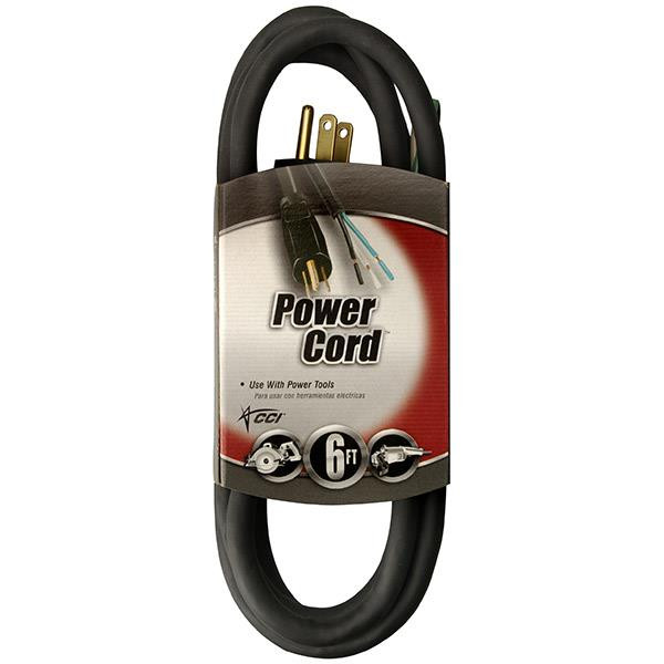 Southwire Replacement SJEO Power Supply Cord 15 A 6' Black