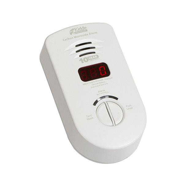 Kidde Worry-Free Direct Plug-In AC DC CO Alarm w Digital Display & End-Of-Life Warning