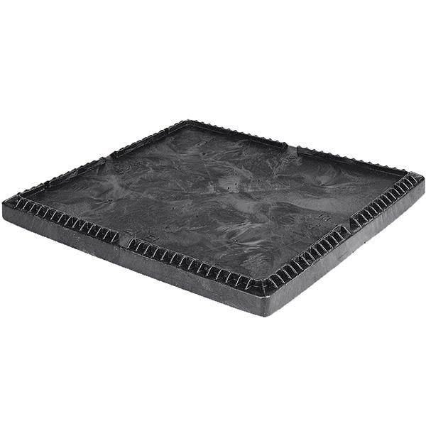 48"L x 45"W x 2"H Black