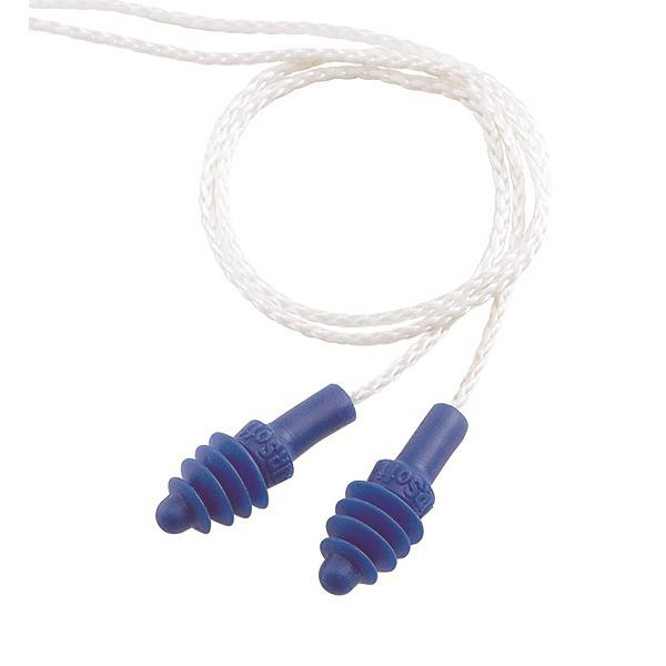 Honeywell Howard Leight AirSoft Corded Earplugs Nylon White Blue
