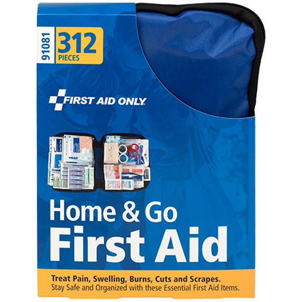 312-Piece Home & Go First Aid Kit - Clear