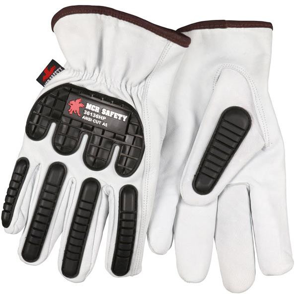X-Large White Black Protective Gloves
