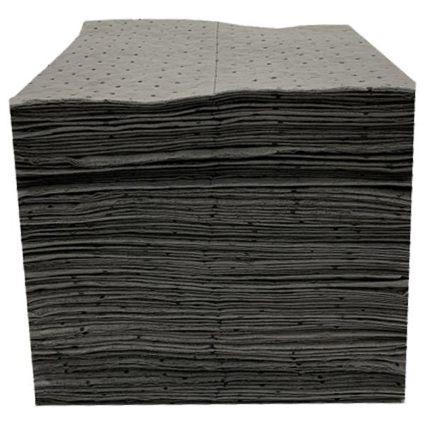 FyterTech Essentials Universal 2-Ply Sorbent Pads Light Weight 15" x 18" Gray