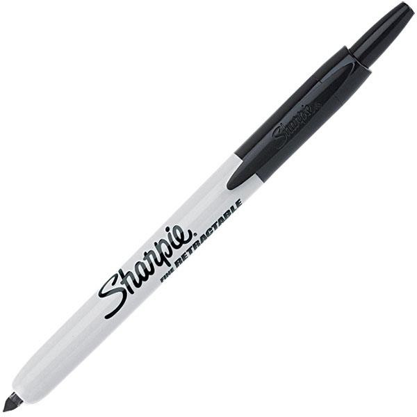 Sharpie Retractable Permanent Marker Black