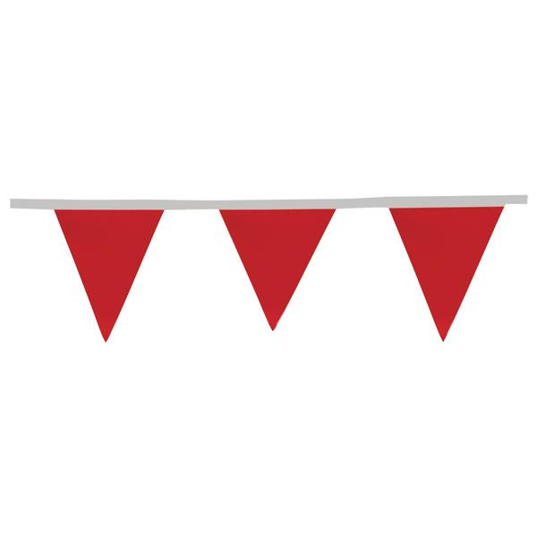 Presco Pennant Flags 9" x 12" Red 100'
