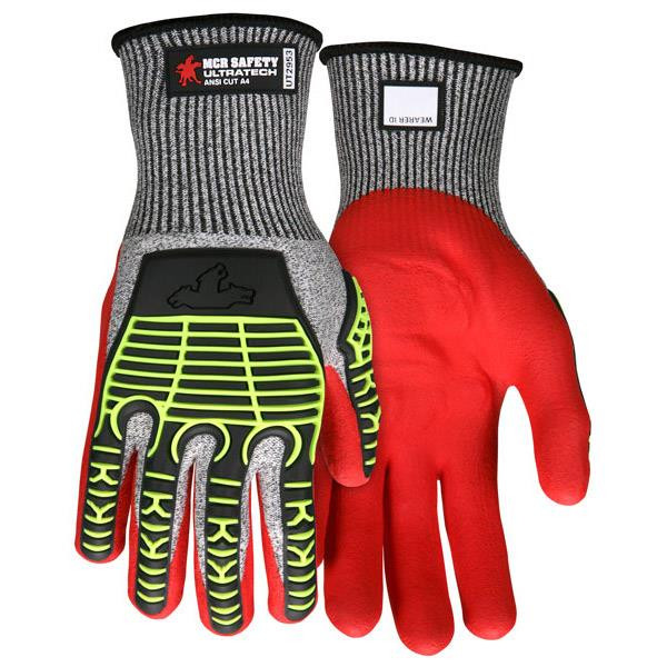 MCR Safety UltraTech Multi-Task Knit Gloves 2X-Large Red