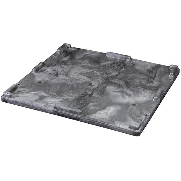 32"L x 30"W x 2"H Black