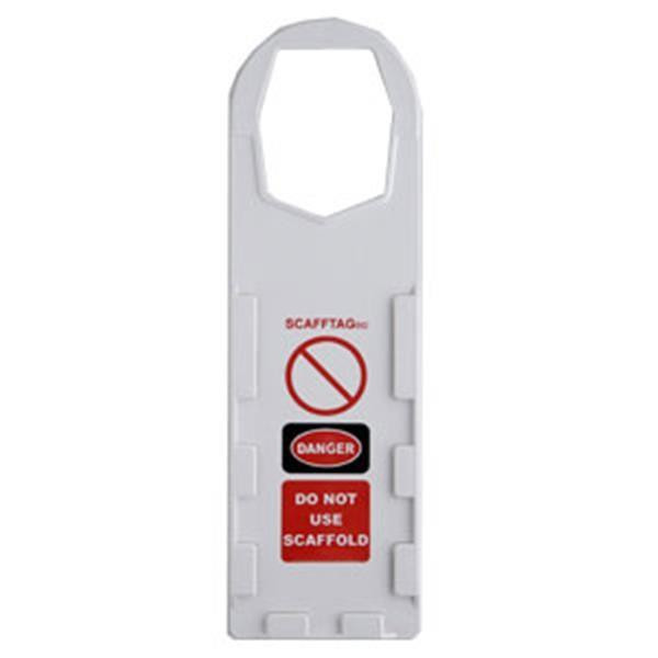 Brady Scafftag Holders "Danger Do Not Use Scaffold" White