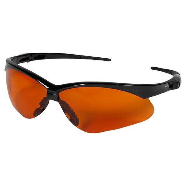Black Frame Copper Blue Shield Lens Safety Eyewear