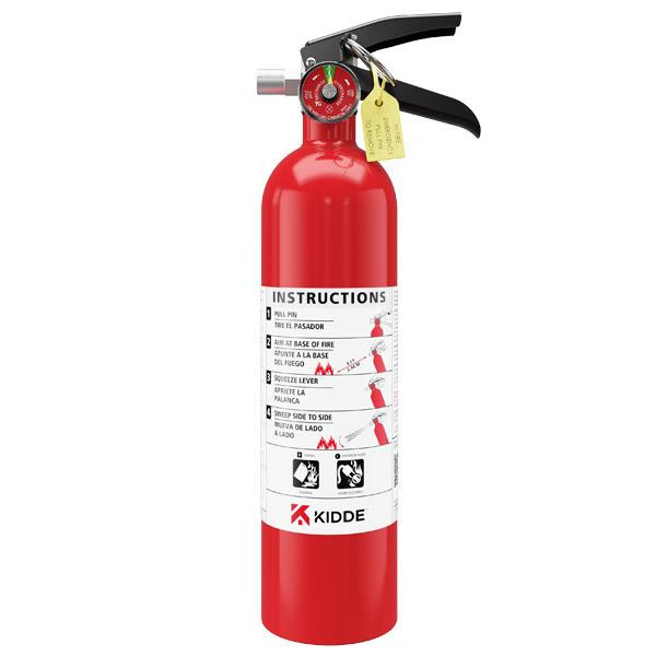 Kidde Pro 2.75 lb BC Automotive Fire Extinguisher w Strap Bracket (Rechargeable)