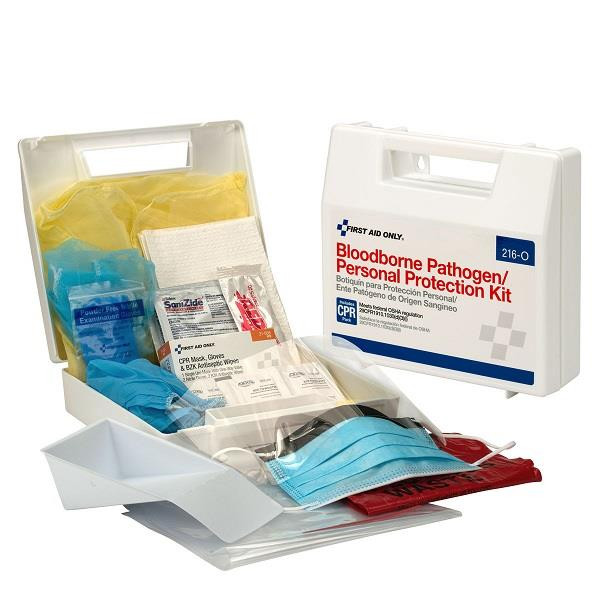 Personal Bloodborne Pathogen Kit w 6-Piece CPR Pack