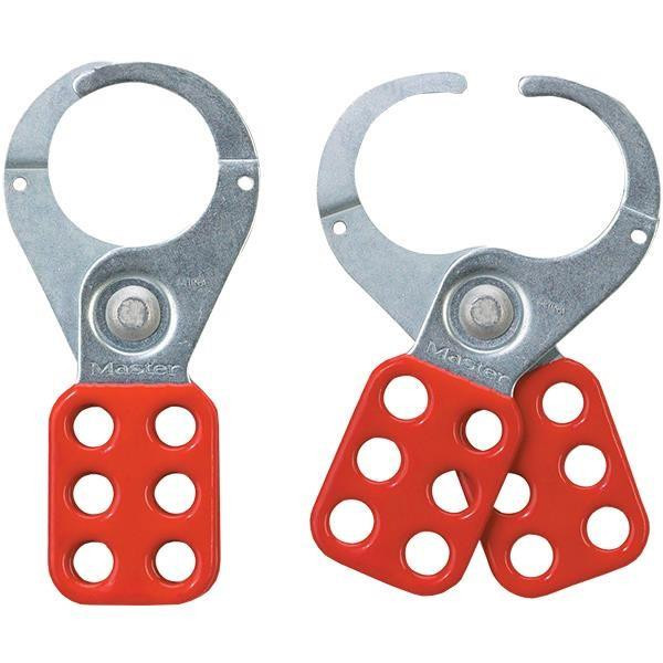 Master Lock Steel Lockout Hasp Red