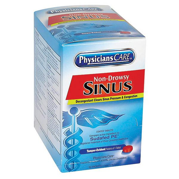 Sinus Decongestant First Aid Supplies