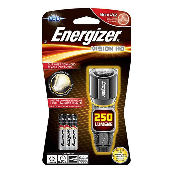 Energizer Vision HD 3AAA Performance Metal Light - Black