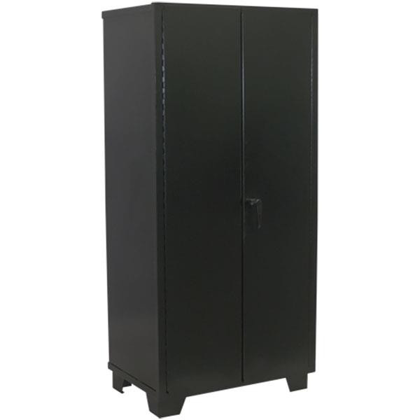 Jamco Welded Steel Cabinet Solid Doors 78"H x 36"W x 18"D Black