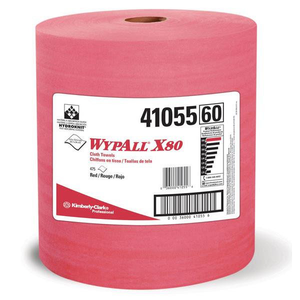 WypAll* X80 Towels Jumbo Roll Red
