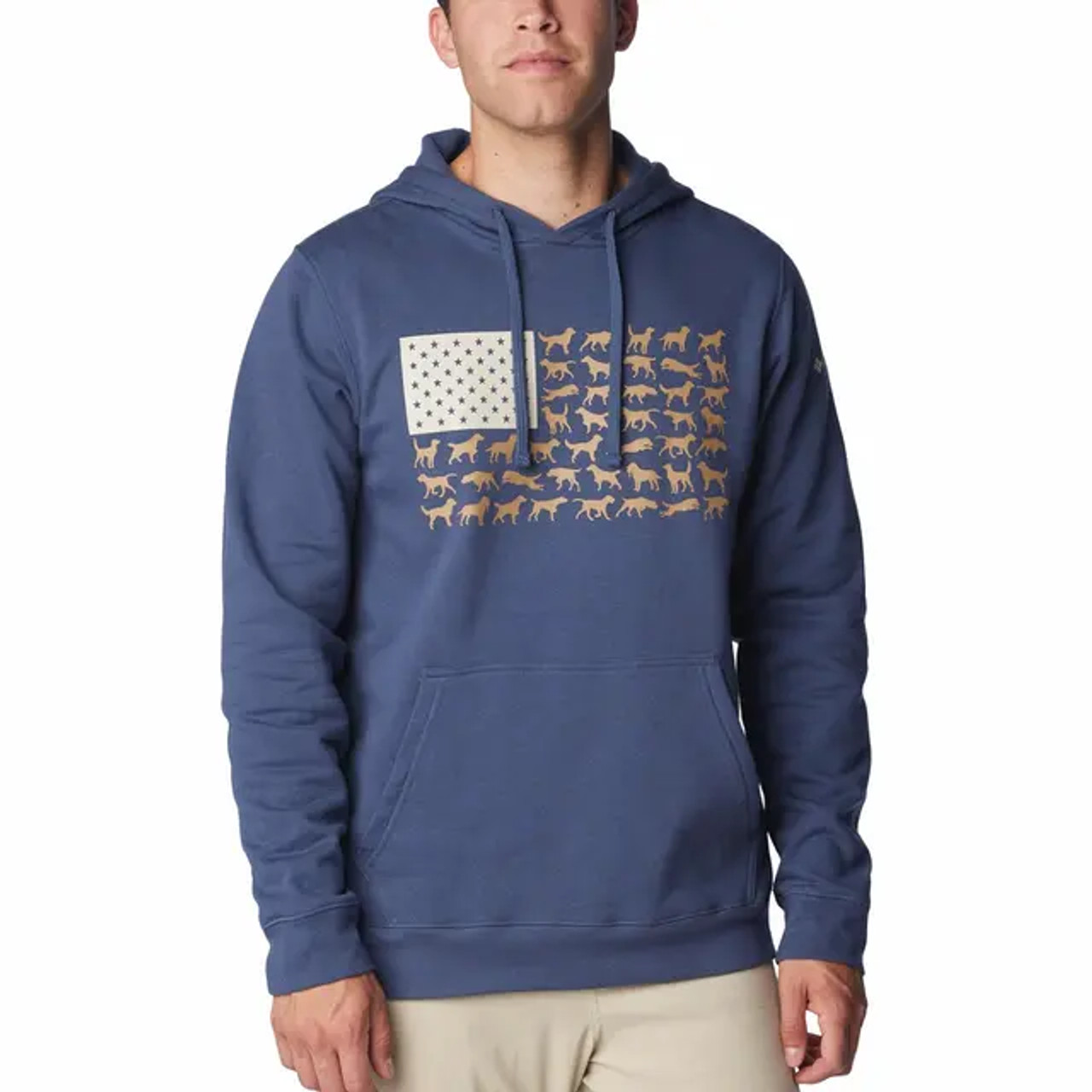 Columbia Men's PHG Game Flag Ii Hoodie Iron/Dark Forest Waterfowl