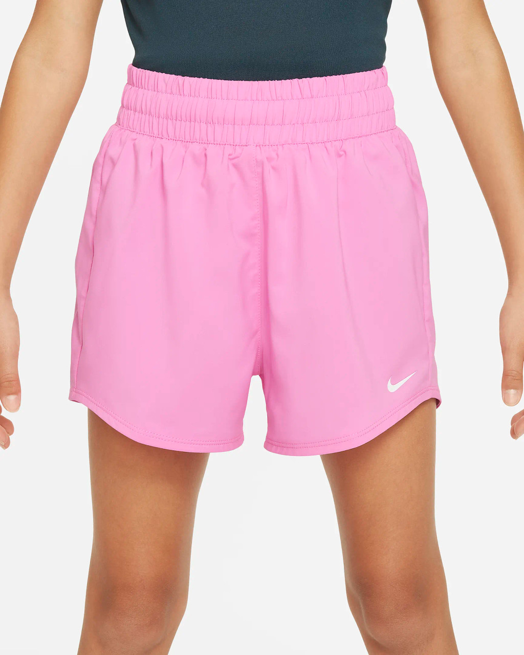 Nike Dri-FIT One Big Kids' (Girls') High-Waisted Woven Training Shorts