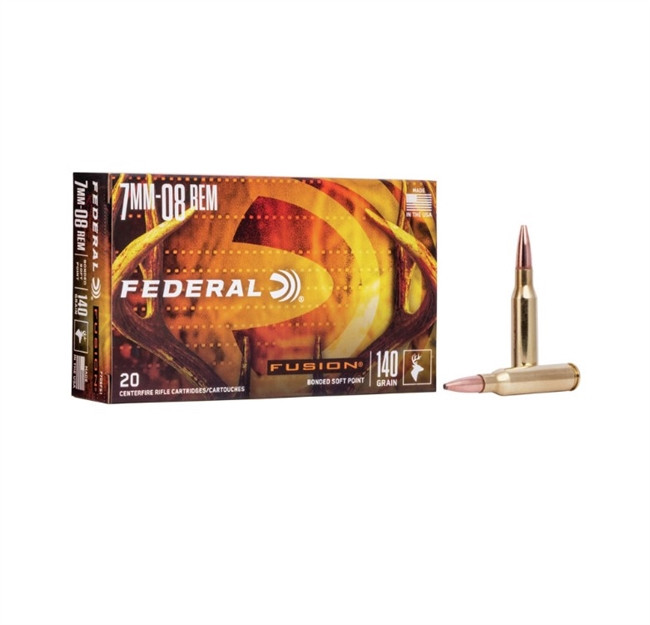 Lsw Rounds Federal Fusion 7mm-08 Remington 140 Grain Soft Point - 20 Rounds ...