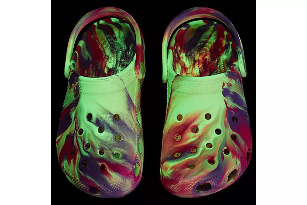 Crocs Glow In The Dark Pink Crocs Toddler Classic Glow-in-the-Dark