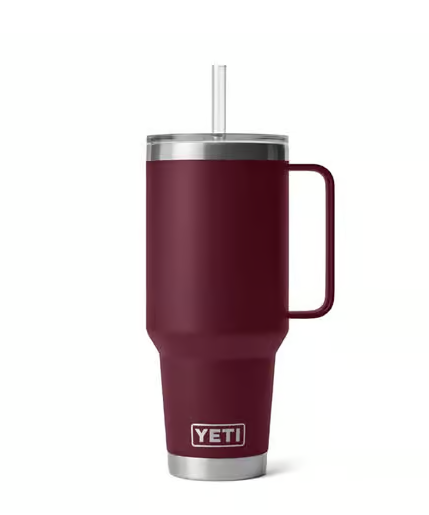 YETI Rambler 42 oz Wild Vine Red BPA Free Straw Mug