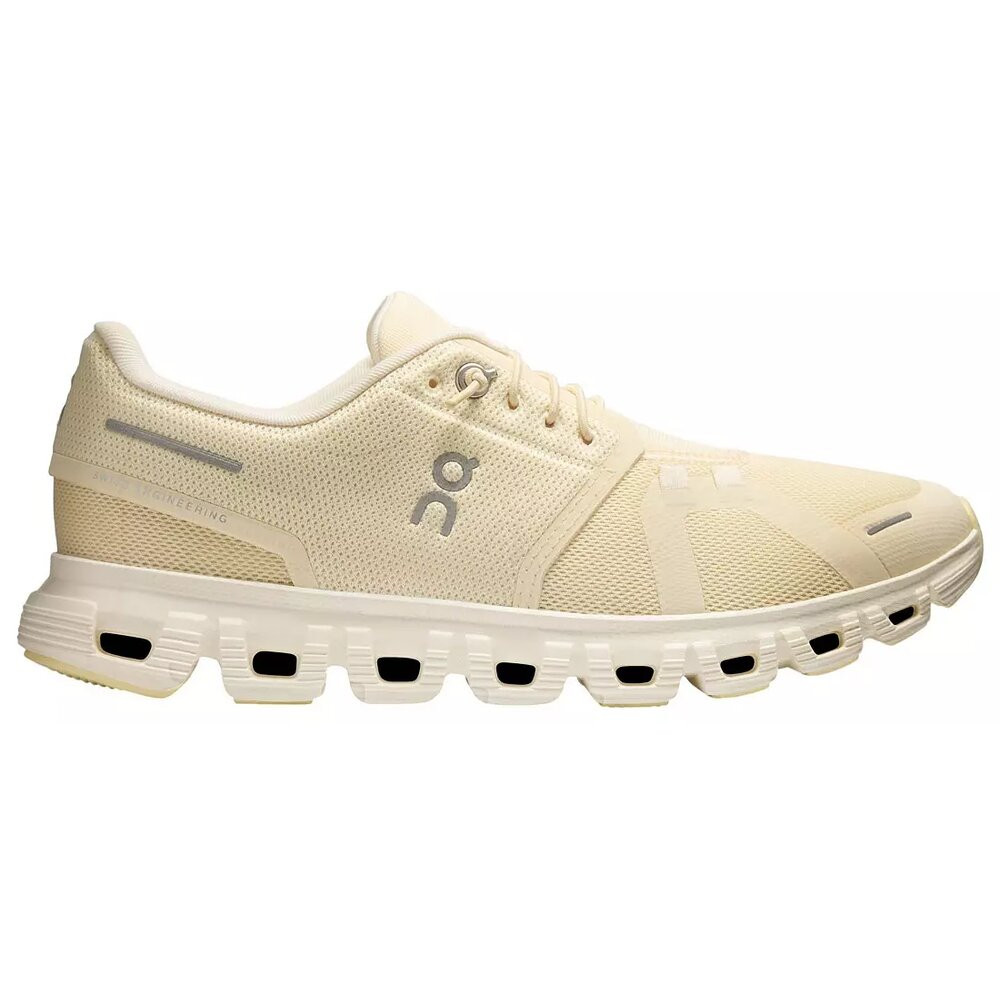 On Cloud 6 Women's Running Shoe, Pearl/White and Mauve/Orchid