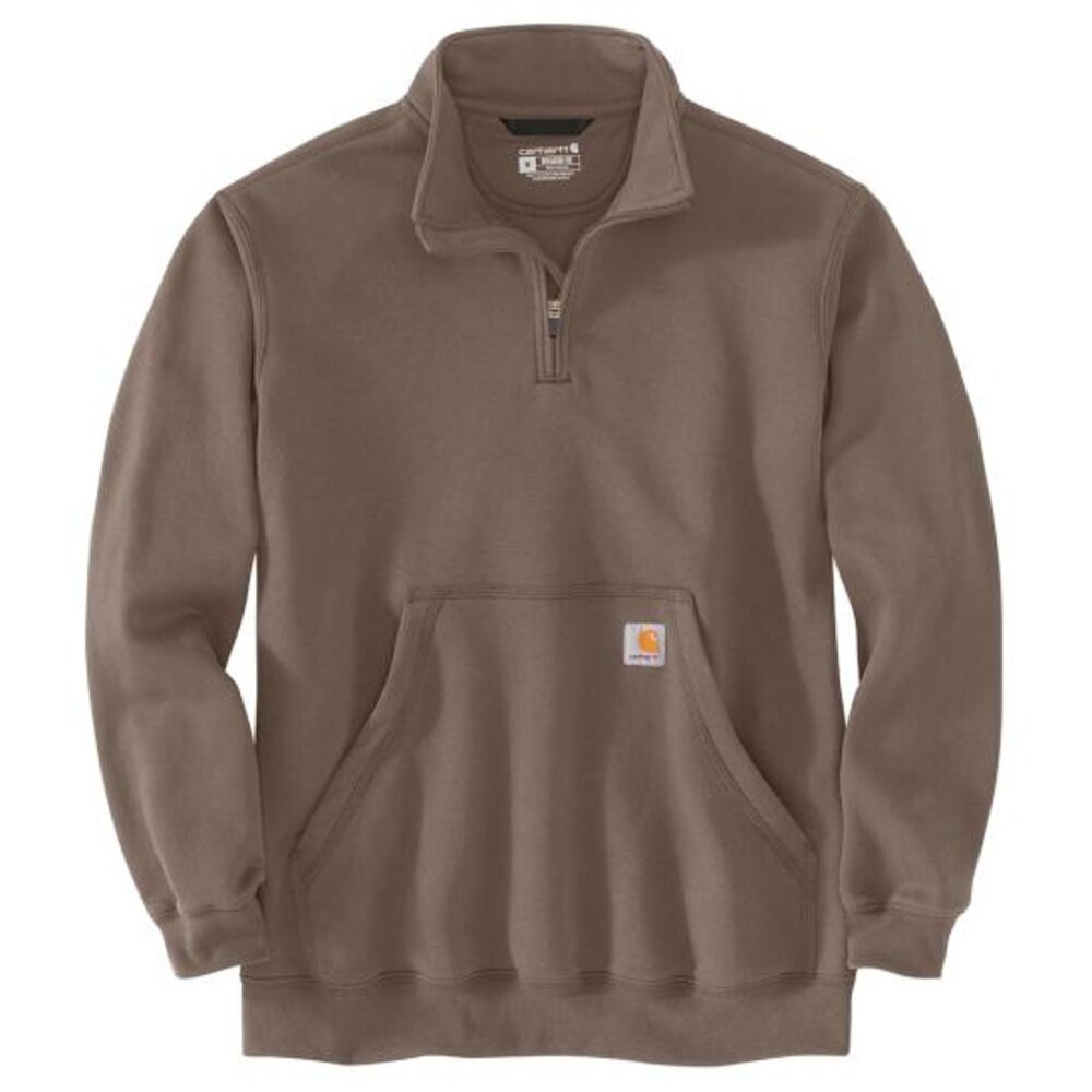 Carhartt Men's Loose Fit Midweight Quarter Zip Mock Neck Sweatshirt