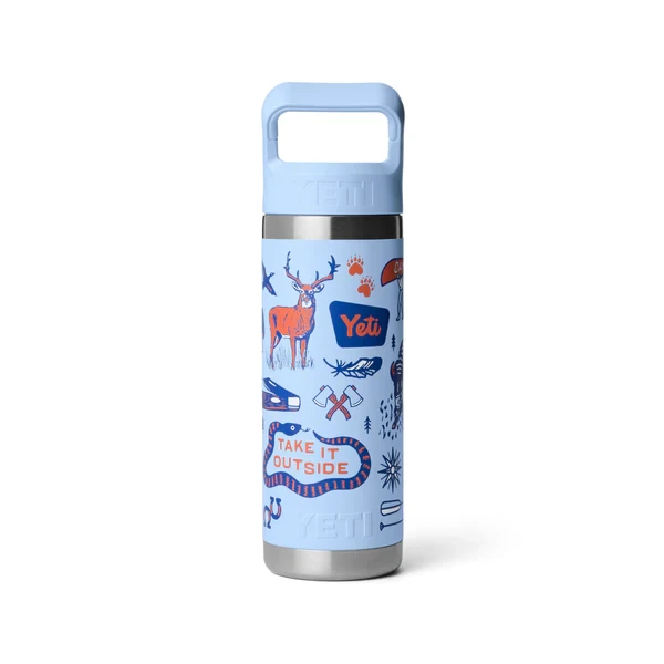 【限定色】YETI 18oz bottle with Straw Cap Yeti Rambler 18oz Straw Bottle - Big Sky Summer Camp