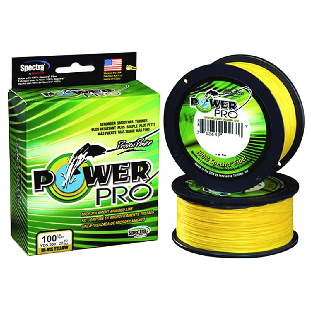 shimano braided fishing line Power Pro Micro Filament Braid Line, Moss Green, 150 yrd, 8 lbs responsive line is ultra Shimano PowerPro 30 lb HiVis