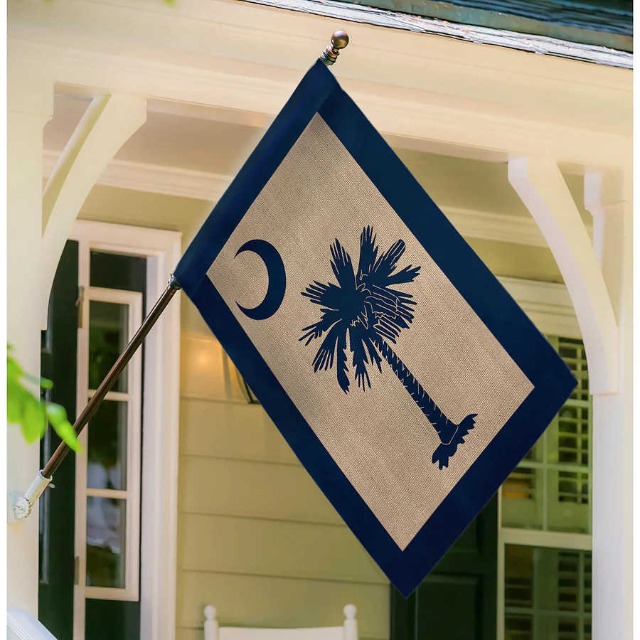 Evergreen South Carolina Palmetto House Flag - Thumbnail 2