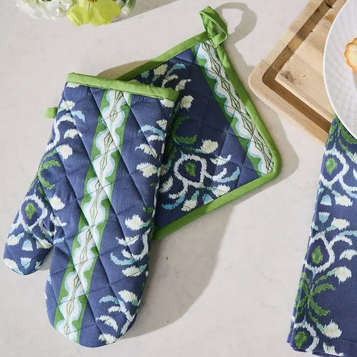 Laura Park Rosemary Stripe Oven Mitt and Pot Holder - Thumbnail 2