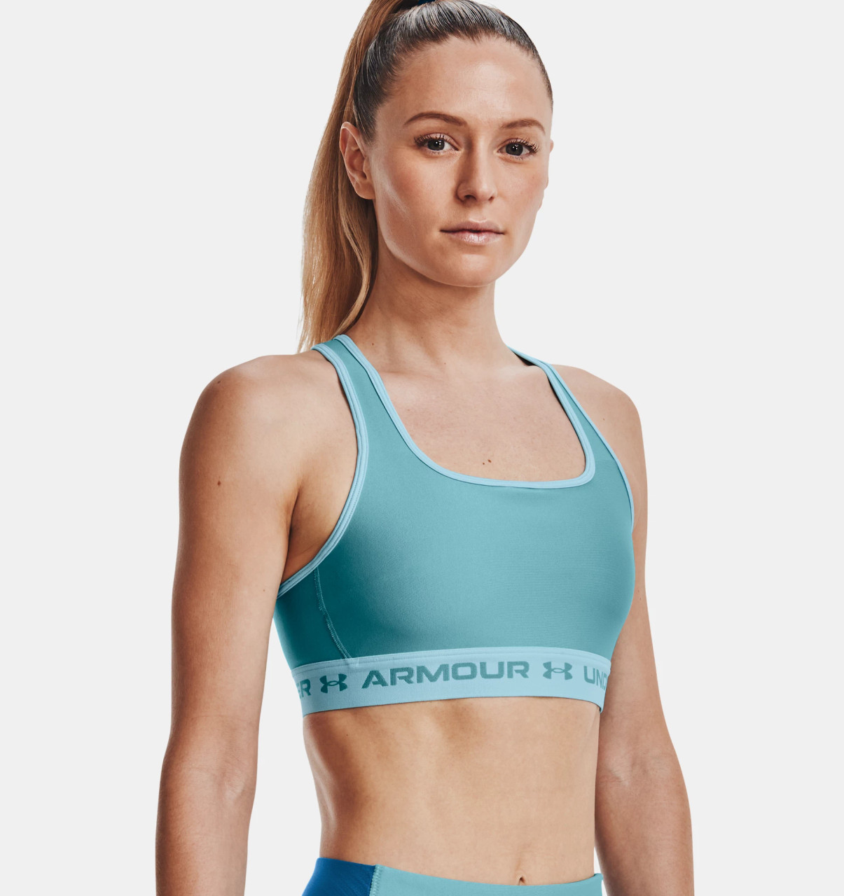 Under Armour Women's HeatGear® Armour Mid Padless Sports Bra Sports Bras :  : Fashion