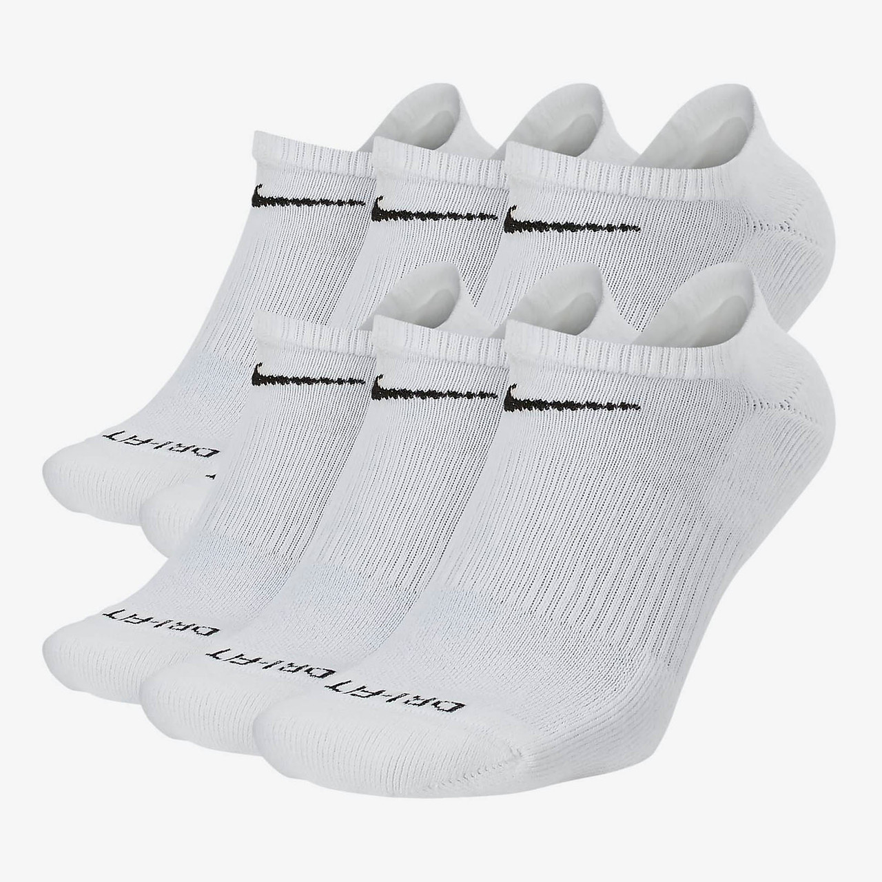 Men's Nike 6-pack Everyday Plus Cushioned Low-Cut Training Socks