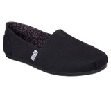 Bobs Plush Peace and Love Shoe-Black