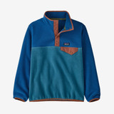 Patagonia Kids' Lightweight Synchilla Snap-T Fleece Pullover-Wavy Blue