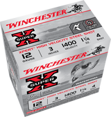 Winchester Super X 12g 3" 1400 velocity 1 1/4oz 4shot