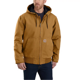 Carhartt Men's Loose Fit Washed Duck Insulated Active Jacket-Carhartt Brown Carhartt Men's Loose Fit Washed Duck Insulated Active Jacket-Carhartt Brown