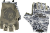 Fish Monkey Stubby Guide Glove - Grey Water Camo