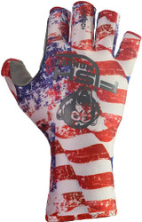 Fish Monkey Half Finger Guide Glove Americana