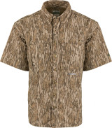 Drake Vented Wingshooter's Short Sleeve Shirt- Bottomland