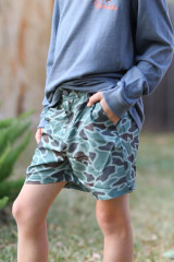 Burlebo Youth Everyday Shorts - Retro Duck Camo