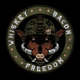Grunt Style Whiskey.Bacon.Freedom. T-Shirt