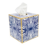 Jaye's Studio Faux Bois Enameled Tissue Box Cover