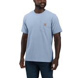 Carhartt Relaxed Fit Heavyweight Short-Sleeve Pocket C Graphic T-Shirt - Fog Blue