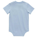 Carhartt Infant Boys Pocket Short Sleeve Bodysuit- Light Blue