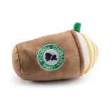 Haute Diggity Dog Starbarks Frenchie Roast Plush Toy with straw Small Haute Diggity Dog Starbarks Frenchie Roast Plush Toy with straw Small