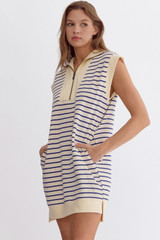 Entro Capped Sleeve Mini Dress