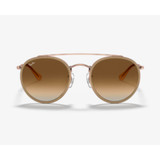 Ray-Ban Round Double Bridge Sunglasses - Copper/Light Brown Gradient Ray-Ban Round Double Bridge Sunglasses - Copper/Light Brown Gradient
