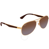 Ray-Ban Polarized Aviator Sunglasses - Arista Gold/Brown Gradient Ray-Ban Polarized Aviator Sunglasses - Arista Gold/Brown Gradient